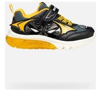 Geox J Ciberdron Boy, Scarpe da Ginnastica, Nero Giallo, 37 EU