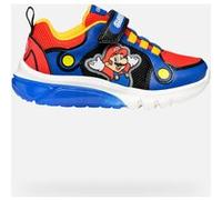 Geox J CIBERDRON Boy F, Scarpe da Ginnastica, Royal/Red, 24 EU
