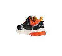 Geox Sneaker Bambino J Cyberdron - Luci, tema Harry Potter, Chiusura a strappo Nero/Arancione 30