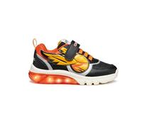 Geox Scarpe con luci Ciberdron per Bambini a Tema Harry Potter,Nero e Arancione,Chiusura a Strappo (Nero e Arancione, Sistema Taglie Calzature EU, Adolescente, Numero, Media, 34)