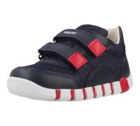 Geox Scarpe da Ginnastica B IUPIDOO Boy C, Blu Navy/Rosso, 21 EU