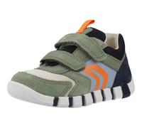 Geox Scarpe da Ginnastica B IUPIDOO Boy D per Bambini, Colore Verde Oliva/Blu Navy, 24 EU