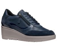 Geox Scarpe da Ginnastica D ILDE da Donna, Blu, 41 EU, Blu, 41 EU