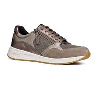 Geox Scarpe da Ginnastica da Donna D Bulmya B, Tortora Dk Beige, 36 EU