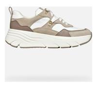 Geox D Diamanta E, Scarpe da Ginnastica Donna, Sabbia Bianca, 39 EU