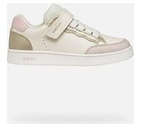 Geox J ECLYPER Girl B Sneaker, LT Ivory/Oro, 33 EU