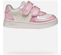 Geox B Eclyper Girl A Sneaker, Bianco Dk Pink, 9 UK Bambino