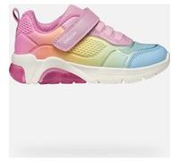 Geox J FADINLIGHT Girl C, Scarpe da Ginnastica, Pink/Multicolor, 33 EU