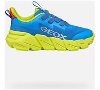 Geox J FLEXYPER Fast Boy, Scarpe da Ginnastica, Royal/Lime, 28 EU