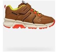 Geox J Flexyper Plus Boy, Scarpe da Ginnastica, Marrone Arancio, 35 EU