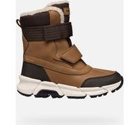 Geox J FLEXYPER Plus Boy, Scarpone da Neve, Tobacco/Coffee, 29 EU