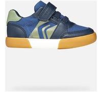 Geox Ragazzo B GISLI Boy A Sneaker, Navy/Olive, 21 EU