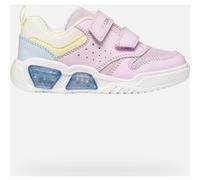 Geox J ILLUMINUS Girl A Sneaker, Lilac/Sky, 25 EU