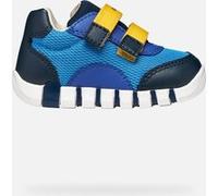 Geox B IUPIDOO Boy C Sneaker, Azure/Navy, 24 EU