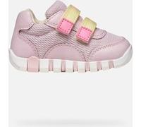 Geox B Lupidoo Girl A, Scarpe Primi Passi Bimba 0-24, Pink Lt Yellow 58A, 25 EU