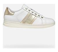 Geox D Jaysen E, Scarpe da Ginnastica Donna, White/Lt Gold, 41 EU