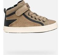 Geox J Kalispera Girl, Scarpe da Ginnastica, Beige Nero, 31 EU