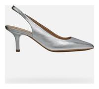 Geox D KLEOPY B, Pompa Donna, Silver, 36.5 EU