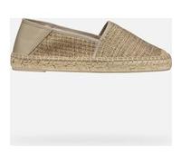 Geox D LAMPEDUSA A, Sandalo Espadrillas con Zeppa Donna, Taupe, 40 EU