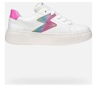 Geox J MIKIROSHI Girl A, Scarpe da Ginnastica, White/Multicolor, 34 EU