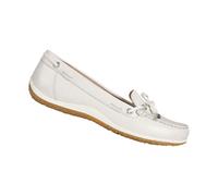 GEOX SCARPE MOCASSINI DONNA ESTATE D92DNB 043BC C1002 VEGA MOC BIANCO SPORCO