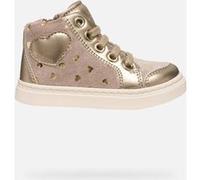 Geox B Nashik Girl, Scarpe da Ginnastica Bimba 0-24, Beige Scuro, 20 EU