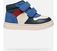 Geox B Nashik Boy, Scarpe da Ginnastica Bimbo 0-24, Lt Ivory Royal, 24 EU