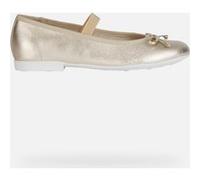 Geox Jr Plie' D, Ballet Flat, Platino, 35 EU