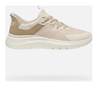 Geox D PLUMMERY Plus B Sneaker, Papyrus/Cream, 35 EU