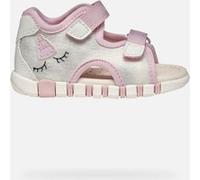 Geox B Sandal IUPIDOO Gir, Bimba 0-24, Silver/Pink, 18 EU