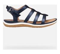 Geox Sandalo da donna Vega D Flat Jeans, 39 EU