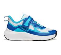 Geox Scarpe Sportive da Bambino PRO-Ran J65P7F,Bianco e Azzurro,con Strappo,Ergonomica e Ammortizzata (Bianco Azzurro, Sistema Taglie Calzature EU, Adolescente, Numero, Media, 35)