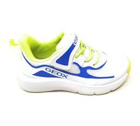Geox Scarpe Sportive da Bambino PRO-Ran J65P7F,Bianco e Blu Royal,con Strappo,Ergonomica e Ammortizzata (Bianco e Blu Royal, Sistema Taglie Calzature EU, Adolescente, Numero, Media, 30)