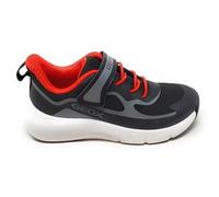 Geox Scarpe Sportive da Bambino PRO-Ran J65P7F,Nero e Rosso,Chiusura a Strappo, Ergonomiche e Ammortizzate (Nero e Rosso, Sistema Taglie Calzature EU, Adolescente, Numero, Media, 31)