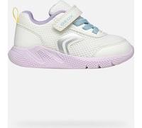 Geox B Sprintye Girl D, Scarpe da Ginnastica Bimba 0-24, Bianco/Multicolore, 23 EU