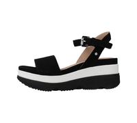 Geox D Gardenia C, Sandali Donna, Nero (Black), 38 EU