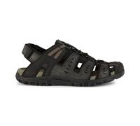 Geox, ,Shoes ,Uomo ,Nero ,45 EU Sandali Strada Neri Piatti