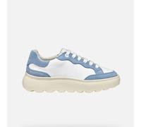 Geox D SPHERICA EC4.1 A, Scarpe da Ginnastica Donna, White/Lt Blue, 38 EU