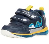 Geox Sneaker B Todo Bambino, Blu Navy, Giallo, 21 EU