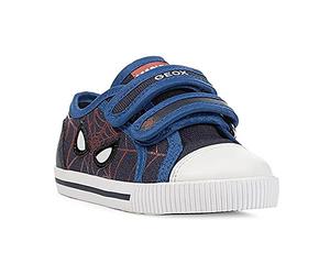 Geox Sneaker da Bambino B Kilwi Boy, Blu Navy, Rosso, 24 EU