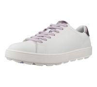 Geox Sneaker da donna Spherica ECUB in pelle liscia bianca