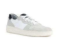 Geox Sneaker da Uomo a U magneti, off White Navy, 45 EU