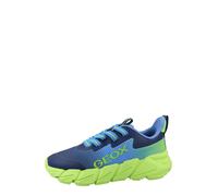 Geox J FLEXYPER Fast Boy Sneaker, LT Blue/Lime, 38 EU