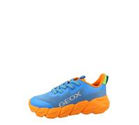 Geox J FLEXYPER Fast Boy Sneaker, LT Blue/Arancione, 31 EU