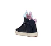 Geox J Skylin Girl A, Scarpe da Ginnastica, Navy/Multicolor, 26 EU