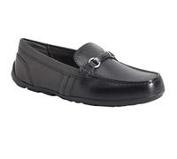 Geox J New Fast Boy C Mocassini Bambini e ragazzi, Nero, 34 EU