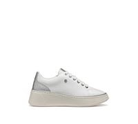 Geox D SUNNETTY A, Scarpe da Ginnastica Donna, White/Silver, 41 EU