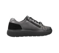 Geox D Graisy G, Scarpe da Ginnastica Donna, Dk Grey Black, 38 EU