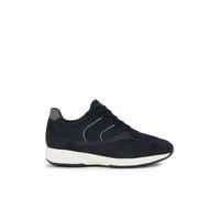 Geox Uomo Happy A, Scarpe da Ginnastica, Blu Navy, 45 EU