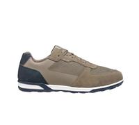 Geox Spherica Actif X3 Sneaker Uomo, Taupe e Blu Navy, Mesh e Scamosciato-U65LGA01422C1B4P (Sistema Taglie Calzature EU, Adulto, Uomo, Numero, Media, 43)